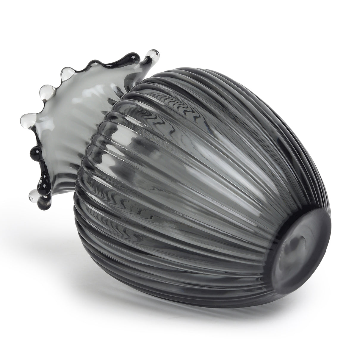 Gatsby Grey Glass Vase Small