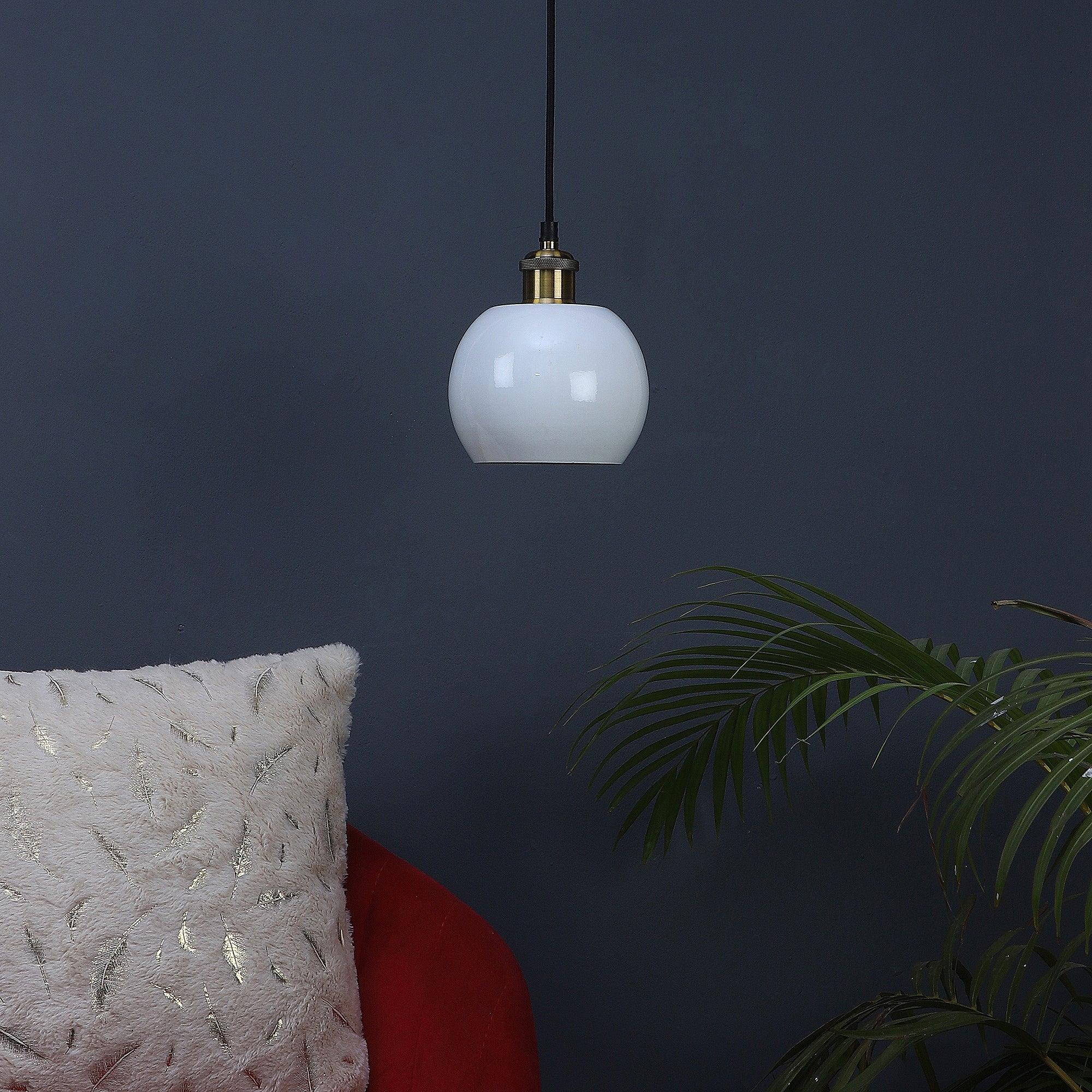 Formul White Metal Hanging Light by SS Lightings - Ouch Cart