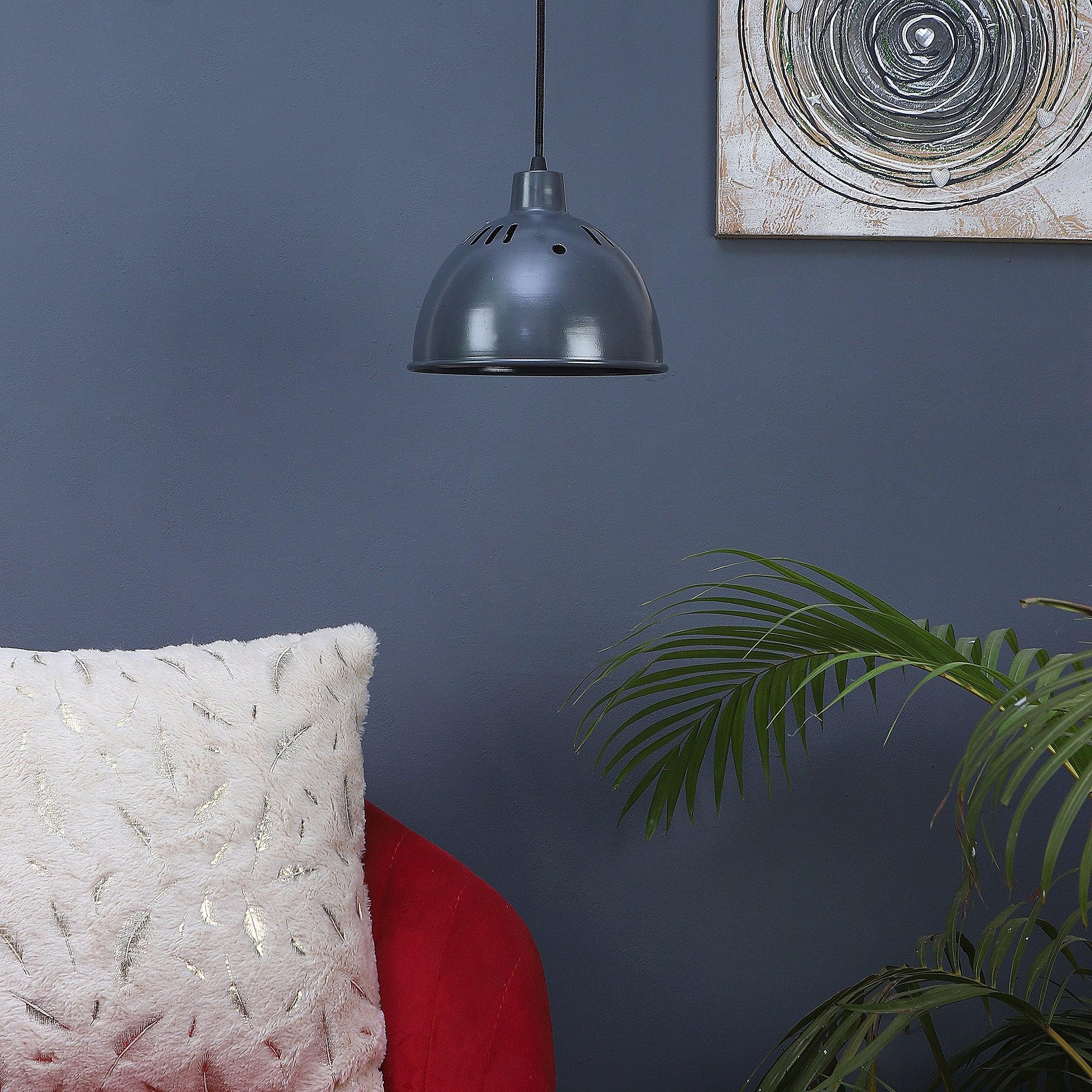 White Grey Metal Hanging Light by SS Lightings - Ouch Cart