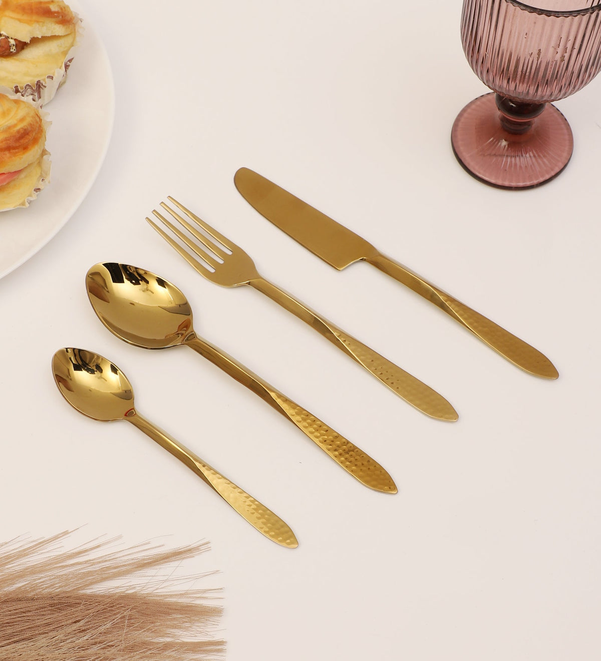 DUNE HAMMERED CUTLERY set M.M.I. OVERSEAS