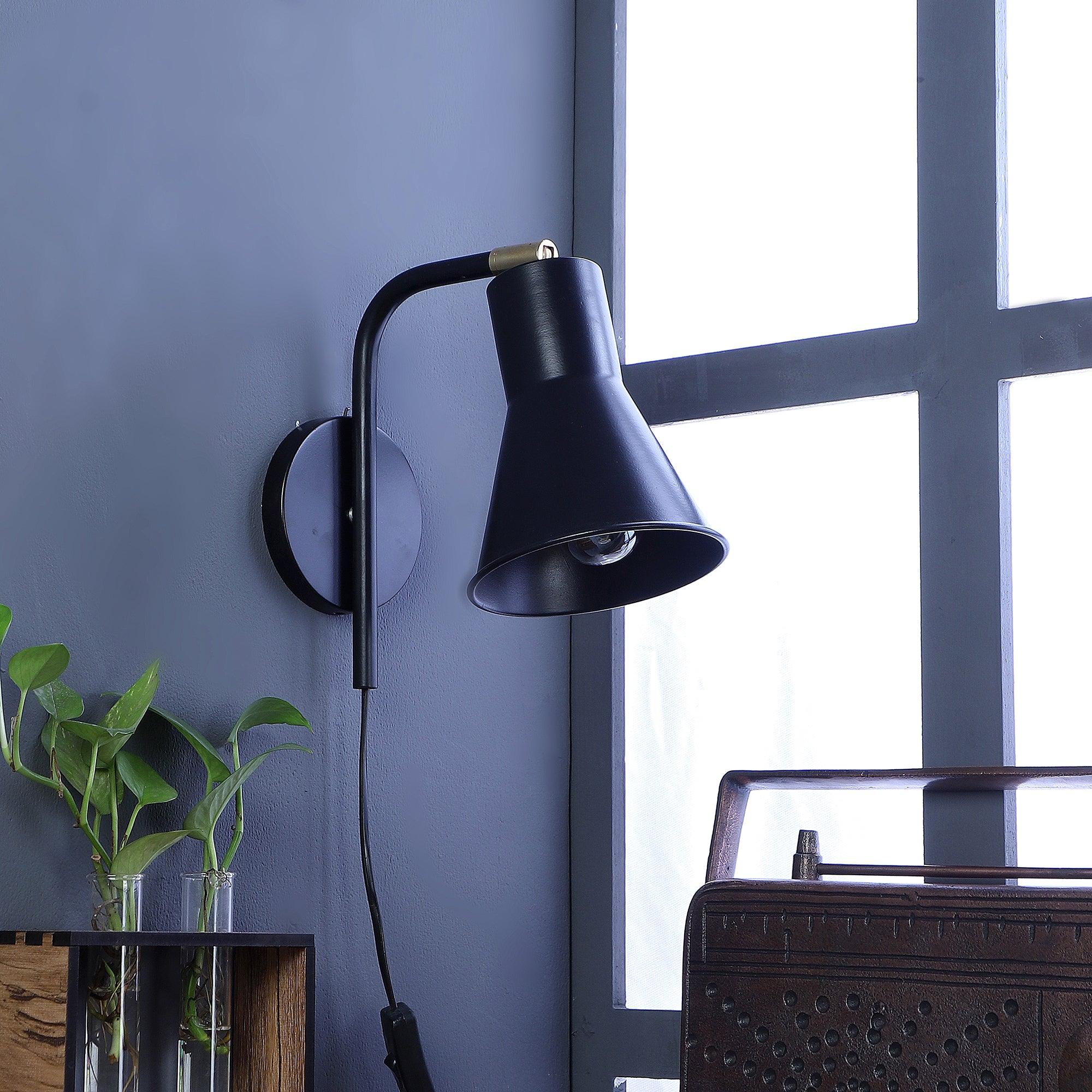 Gilbert Black Metal Wall Light by SS Lightings - Ouch Cart