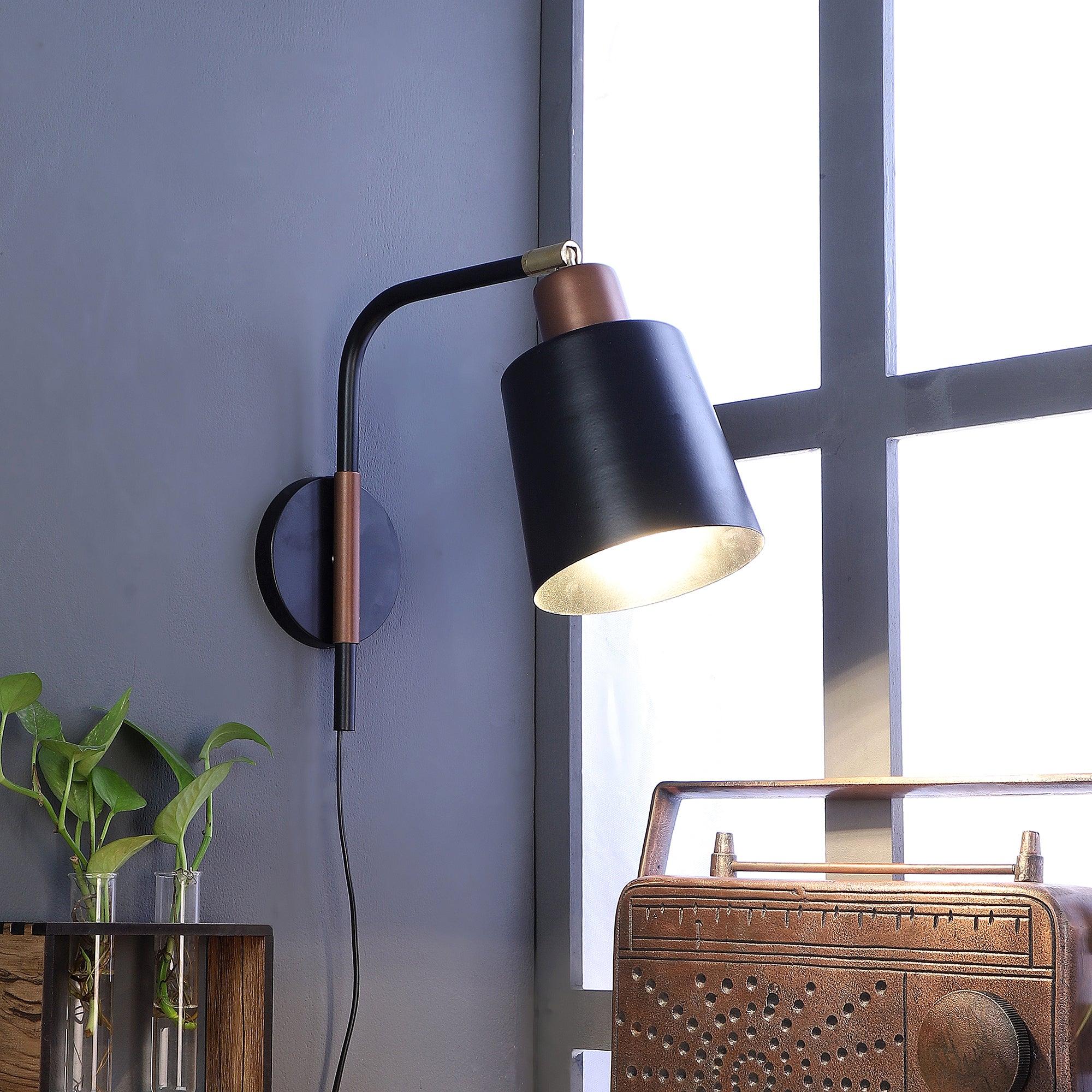 Norell Black Metal Wall Light by SS Lightings - Ouch Cart