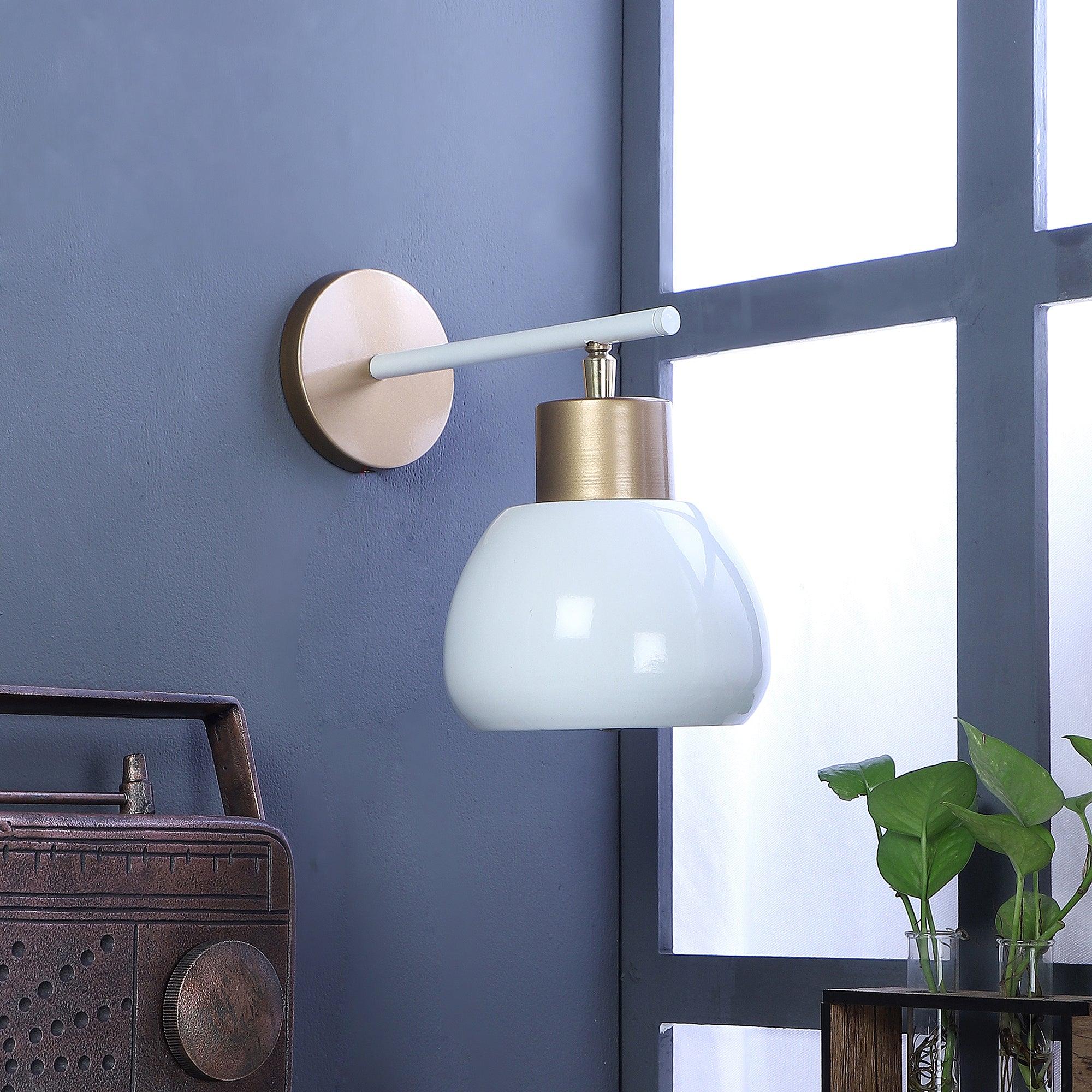 Bon-Bon White Metal Wall Light by SS Lightings - Ouch Cart
