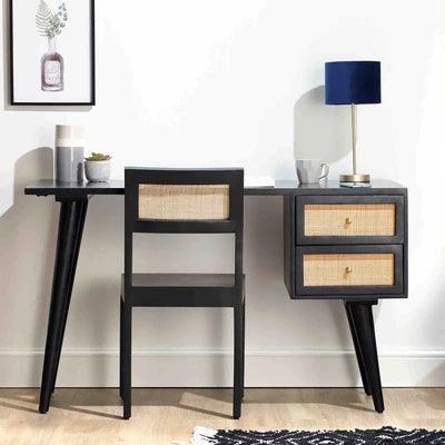 Joury Rattan Study Table - Ouch Cart