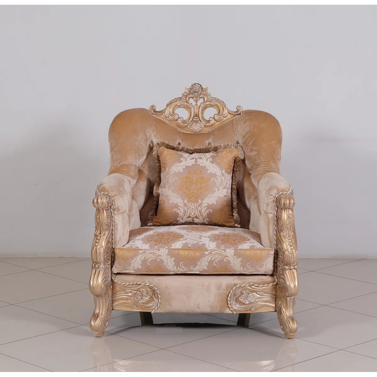 Imperial Palace Upholstered Armchair - OUCHCART | Sofa
