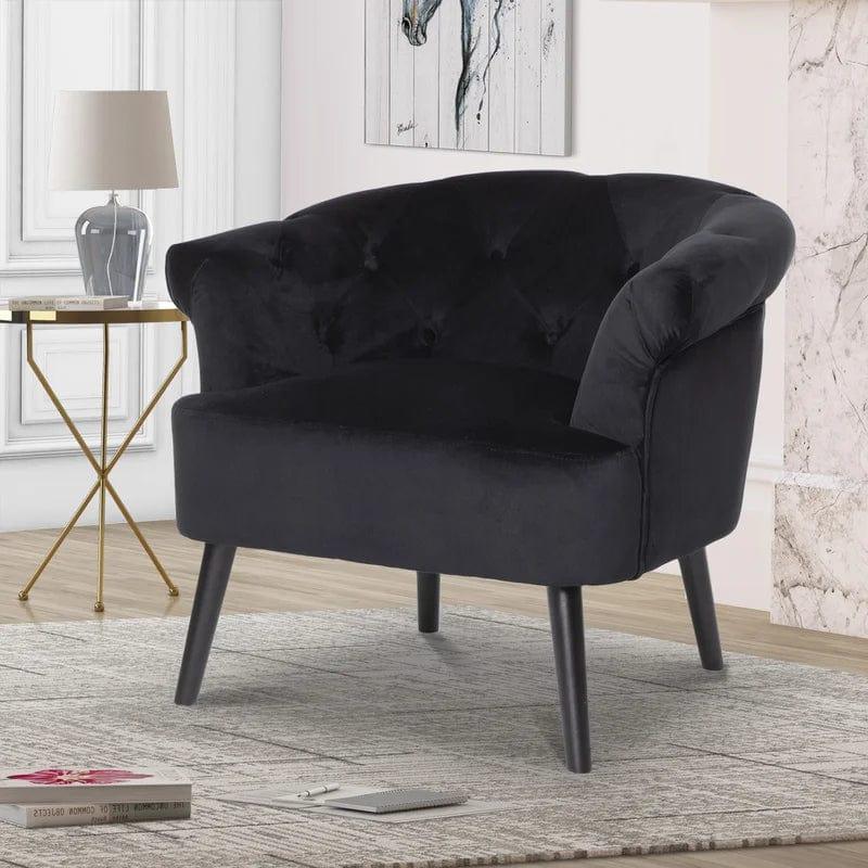 Isaacs Upholstered Chesterfield Chair - Ouch Cart | Armchair