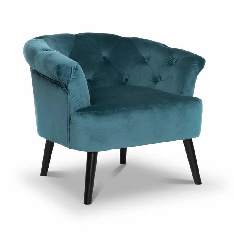 Isaacs Upholstered Chesterfield Chair - Ouch Cart