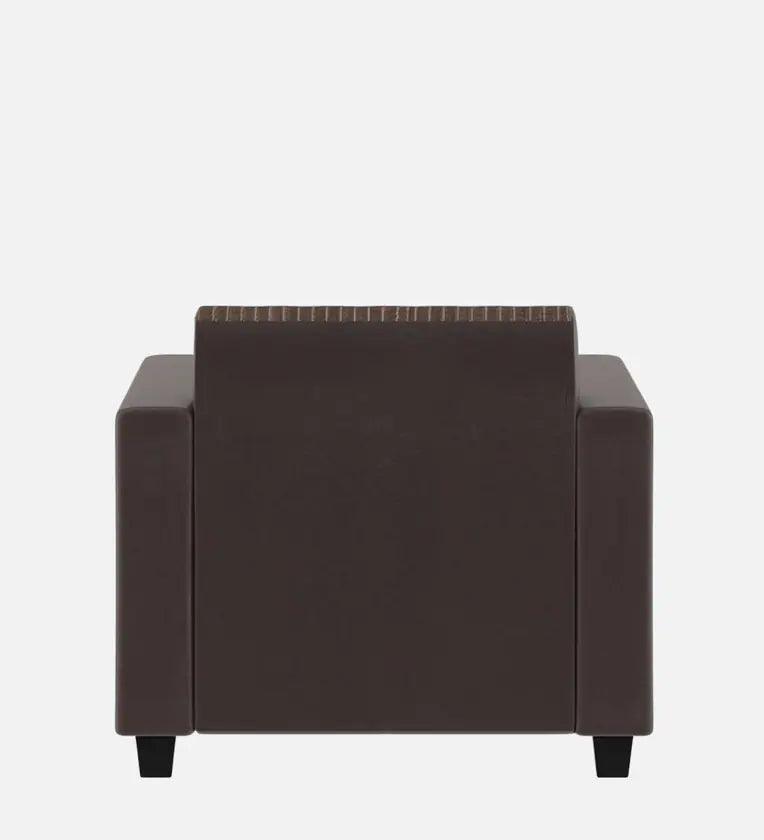 Fabric 1 Seater Sofa In Lama Brown Colour - Ouch Cart