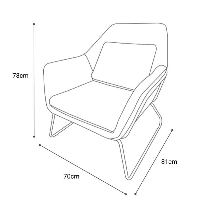 Jarrett Upholstered Armchair - Ouch Cart