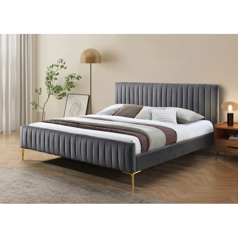 Julia Upholstered Platform Bed OUCH CART
