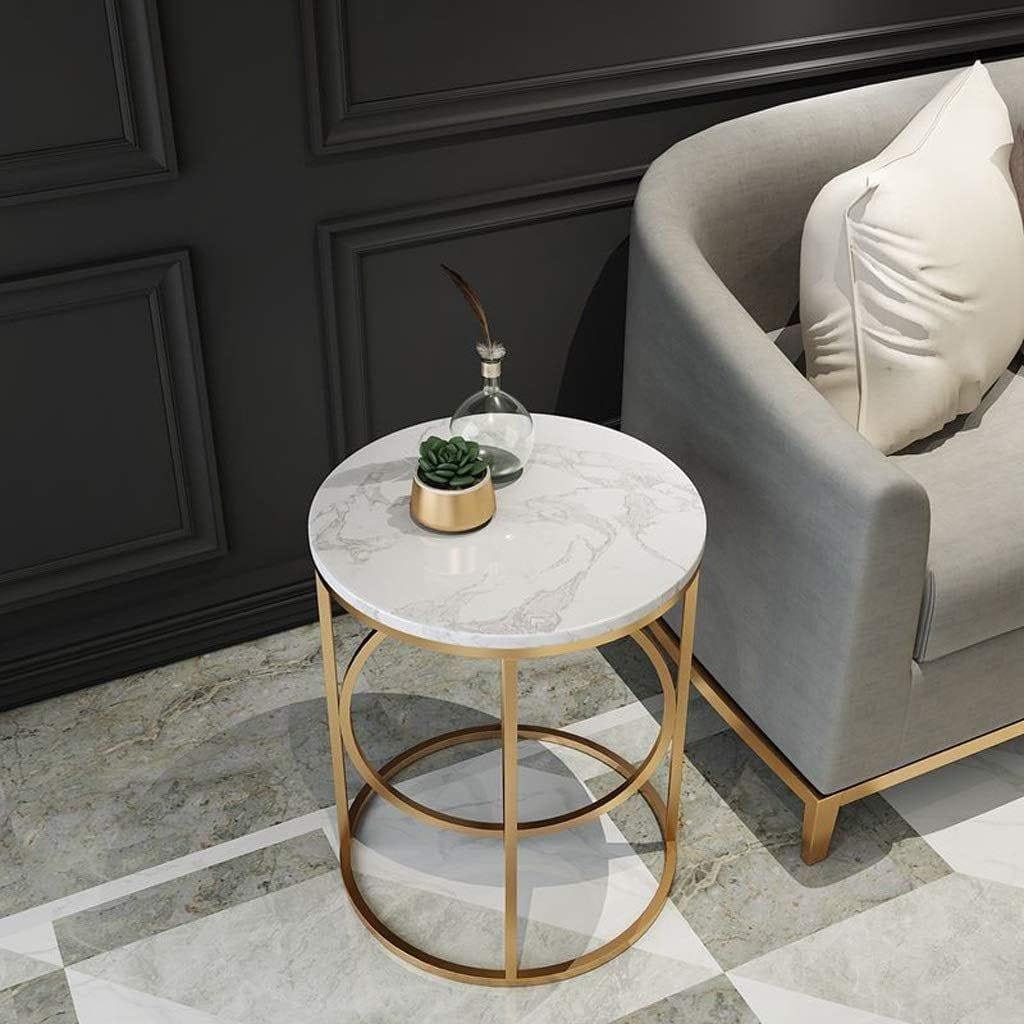 Escobar Double Ring Sofa Side Table for Living Room - Ouch Cart