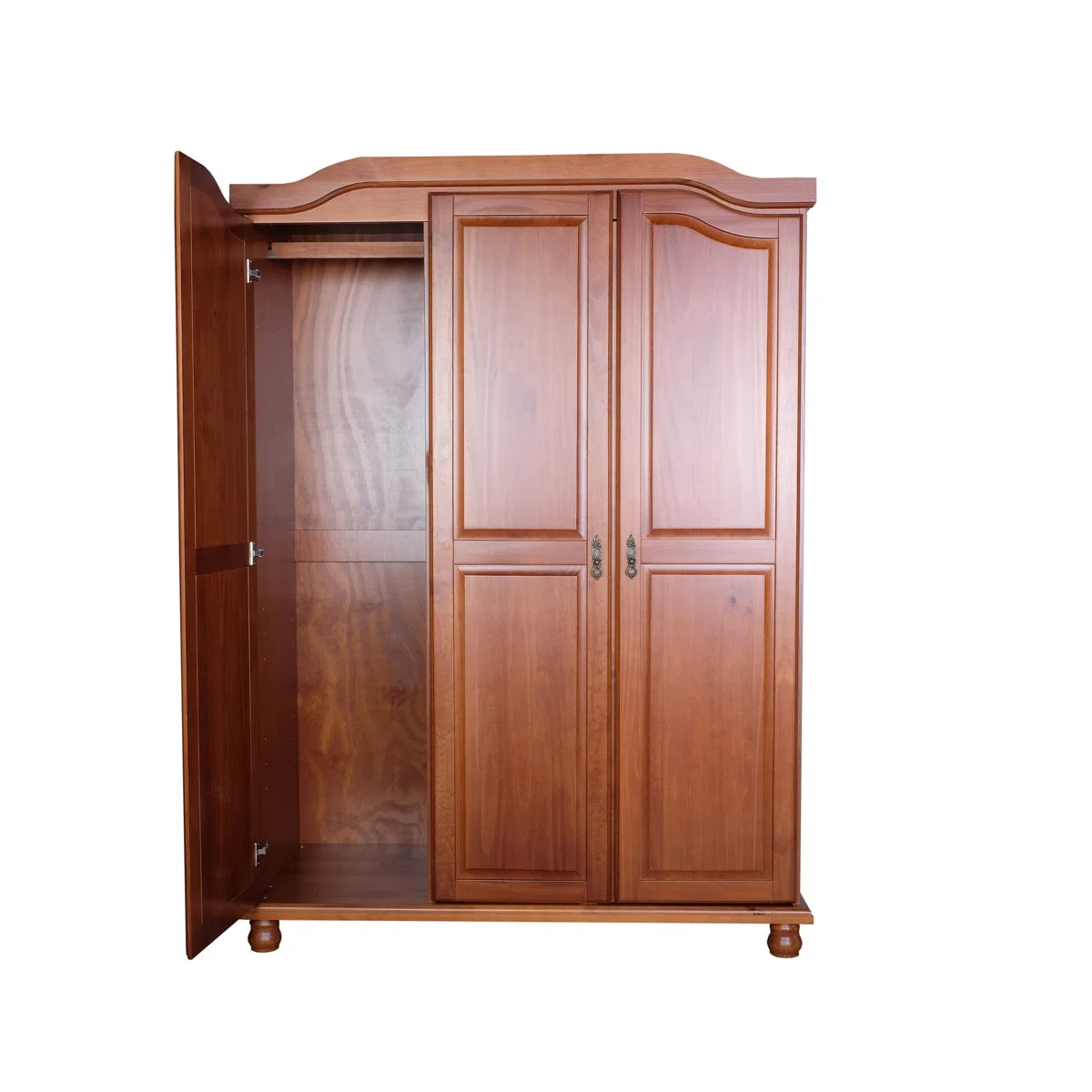Kyle Bedroom 3-Door Solid Wood Armoire Wardrobe