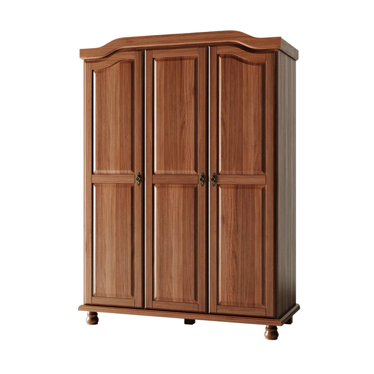 Kyle Bedroom 3-Door Solid Wood Armoire Wardrobe