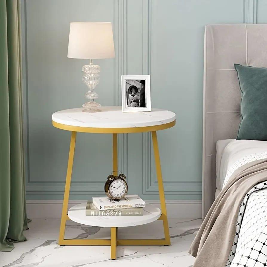 Vesta Two - Tier Sofa Side Table - Ouch Cart