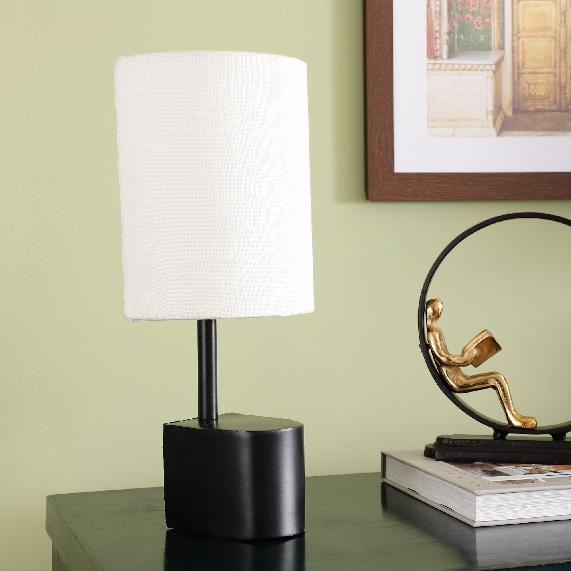 Split Table Lamp Black