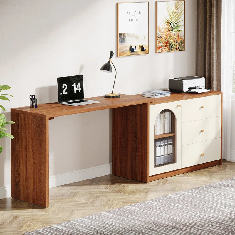 Computer Desk With Drawer Cabinet