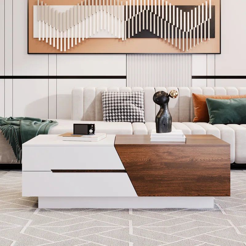 Sliding Top Coffee Table with Storage,living room table,Cocktail table