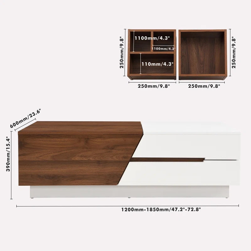 Sliding Top Coffee Table with Storage,living room table,Cocktail table OUCH CART