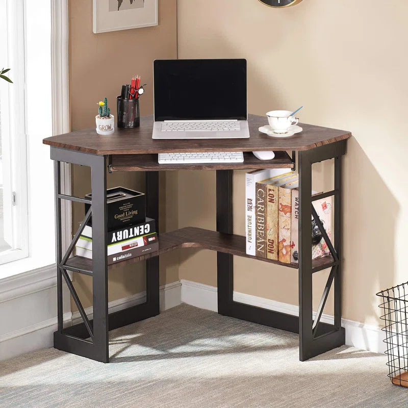 "Lambrecht Corner Desk: Stylish and Space-Efficient Design for Modern Workspaces"