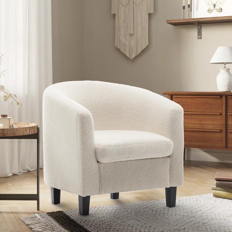 Lolmaugh Upholstered Barrel Chair - Ouch Cart