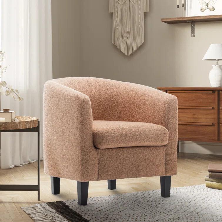 Lolmaugh Upholstered Barrel Chair - Ouch Cart