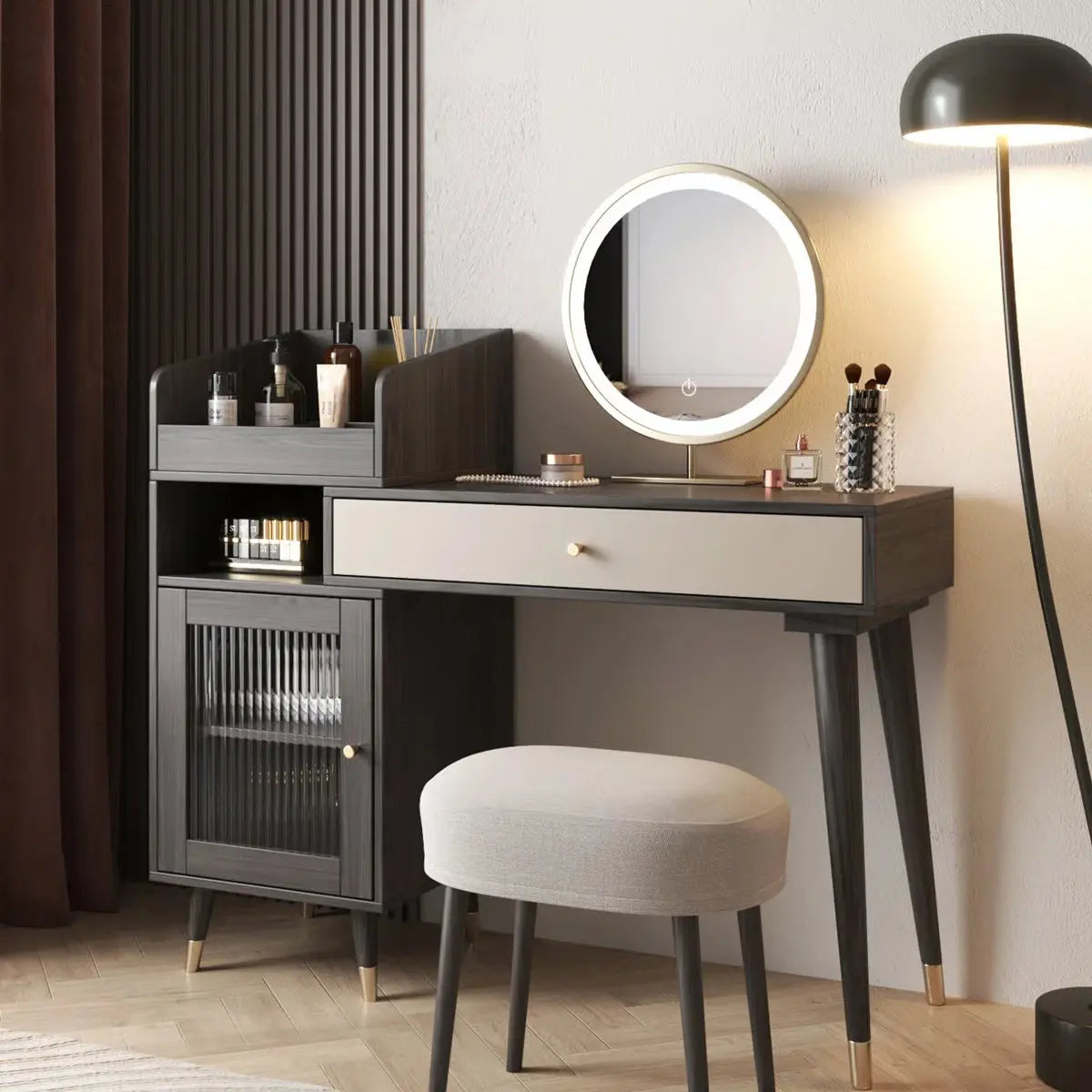 Elegant Makeup Vanity โ Dressing Table with Mirror for Home & Apartment-OUCH CART |Dressing table