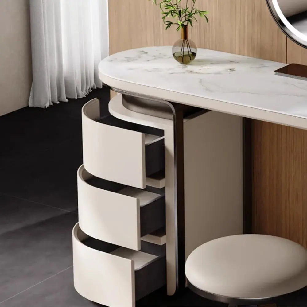 Mara Dressing Table with Mirror – Modern Makeup Organizer