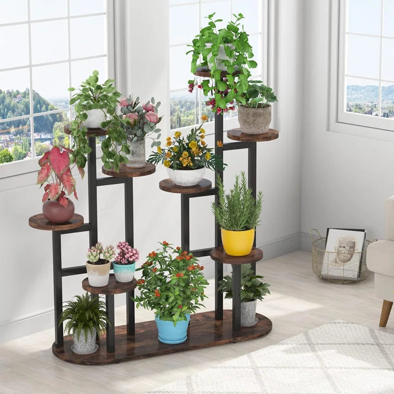 Multi-Tier Plant Stand | 9 Shelves for Indoor & Outdoor Use OUCH CART