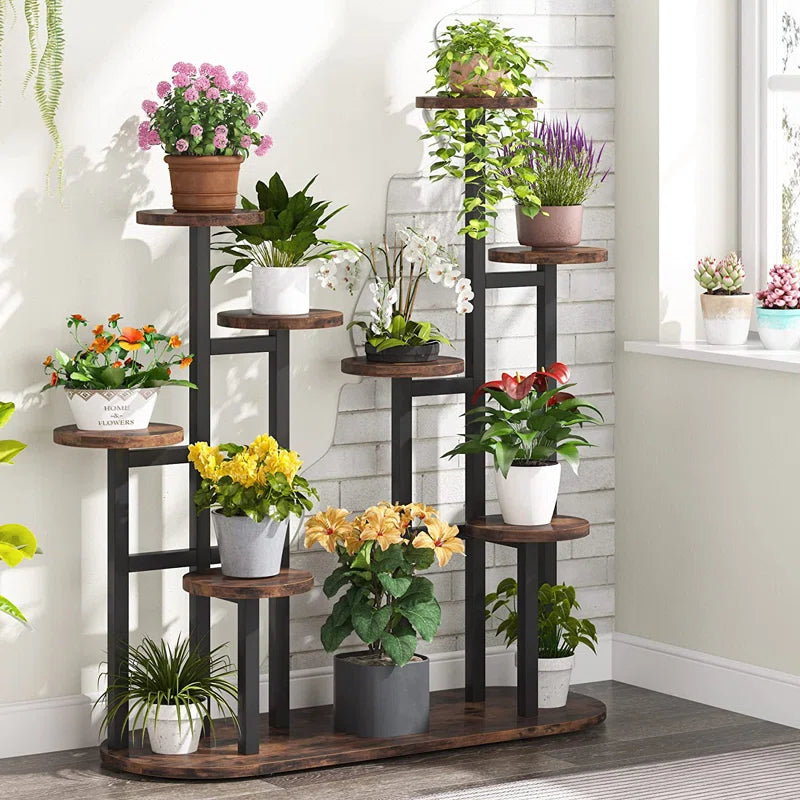 Multi-Tier Plant Stand | 9 Shelves for Indoor & Outdoor Use OUCH CART