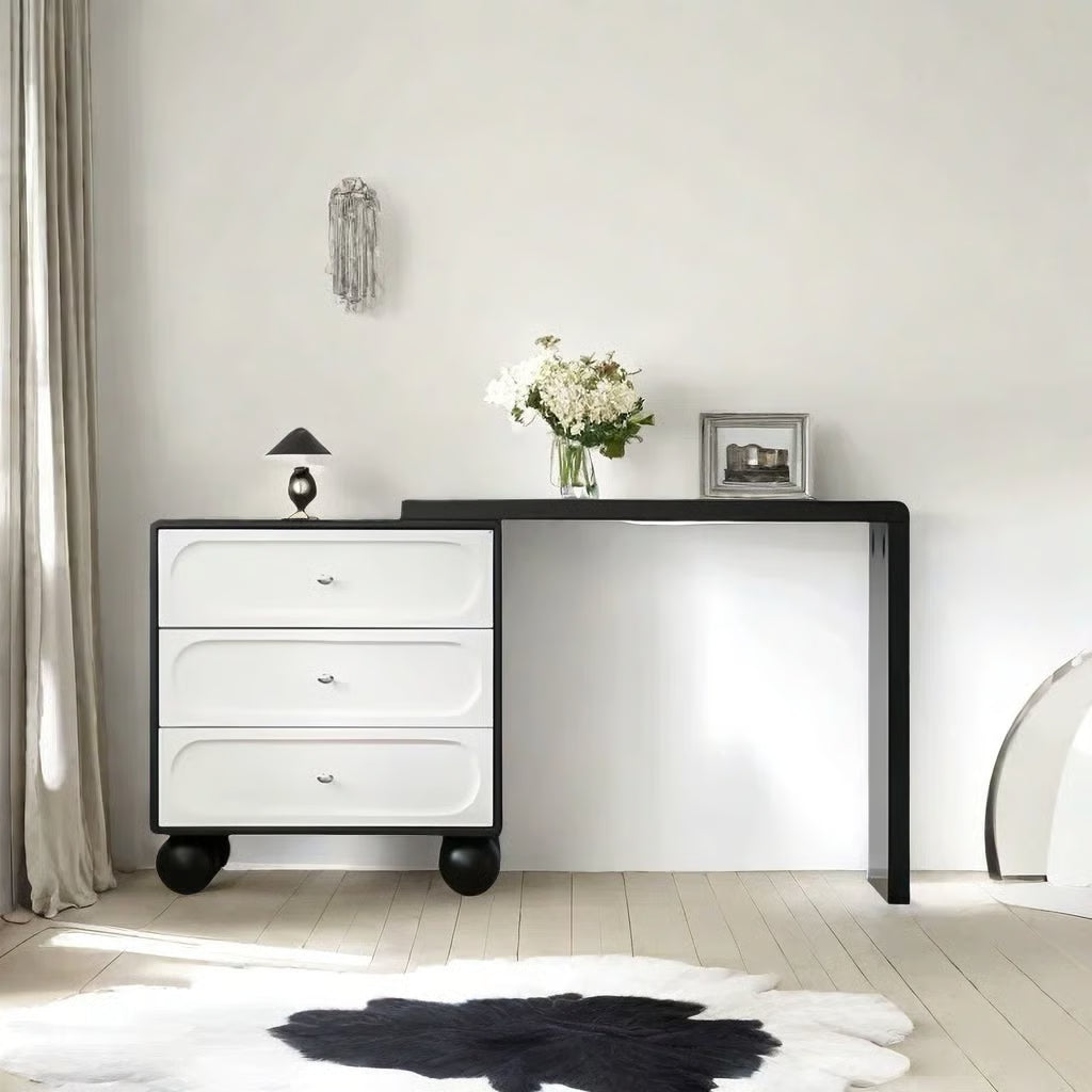 Modern Mendonca Makeup Vanity Desk โ Elegant Bedroom Furniture-OUCH CART |Dressing table