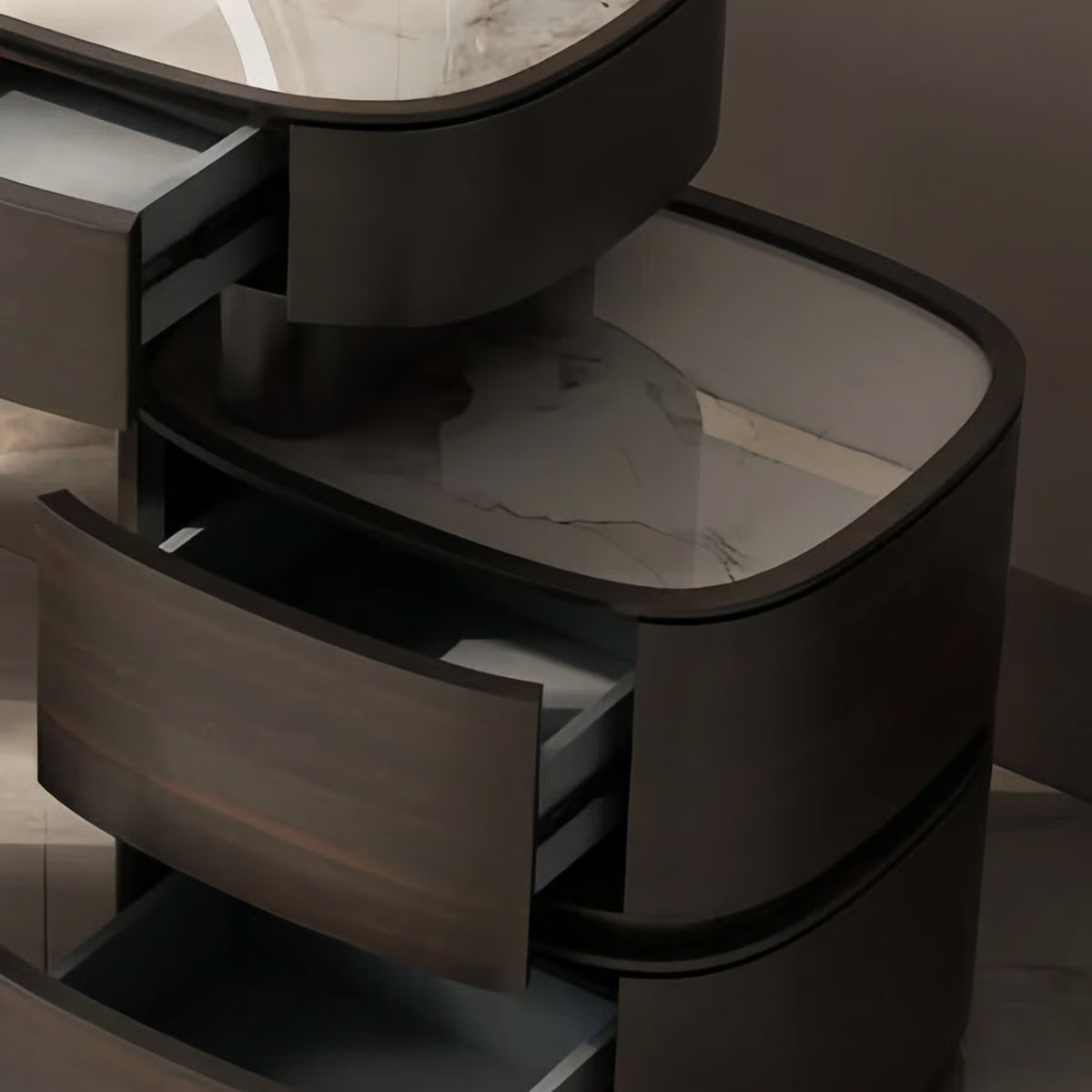 Mhosin Dressing Table without Mirror – Modern Makeup Organizer