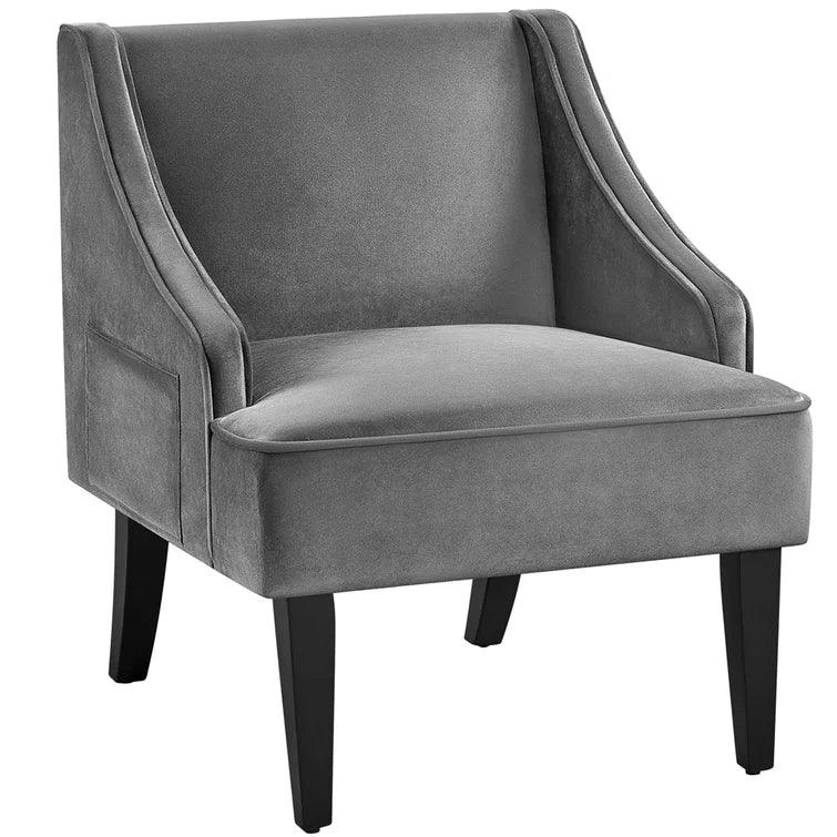 Mid-Century Modern Upholstered Accent Armchair - Ouch Cart