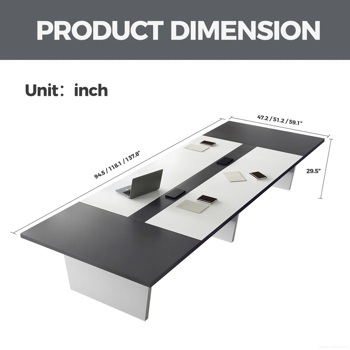 Modern Ergonomic Conference Table - Spacious, Durable, And Versatile Design