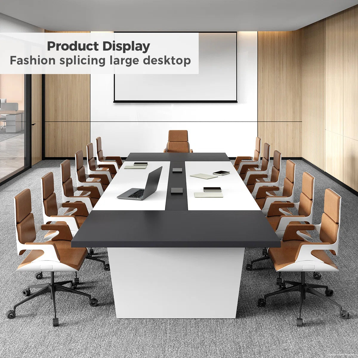 Modern Ergonomic Conference Table - Spacious, Durable, And Versatile Design