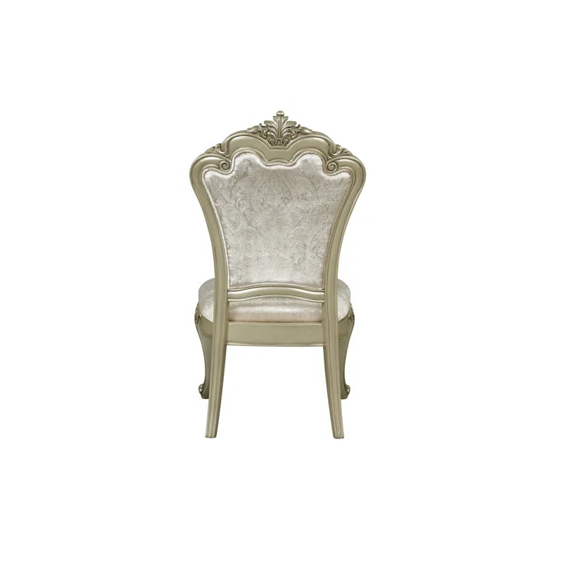 Monique 5-Piece Solid Wood Dining Set in Champagne