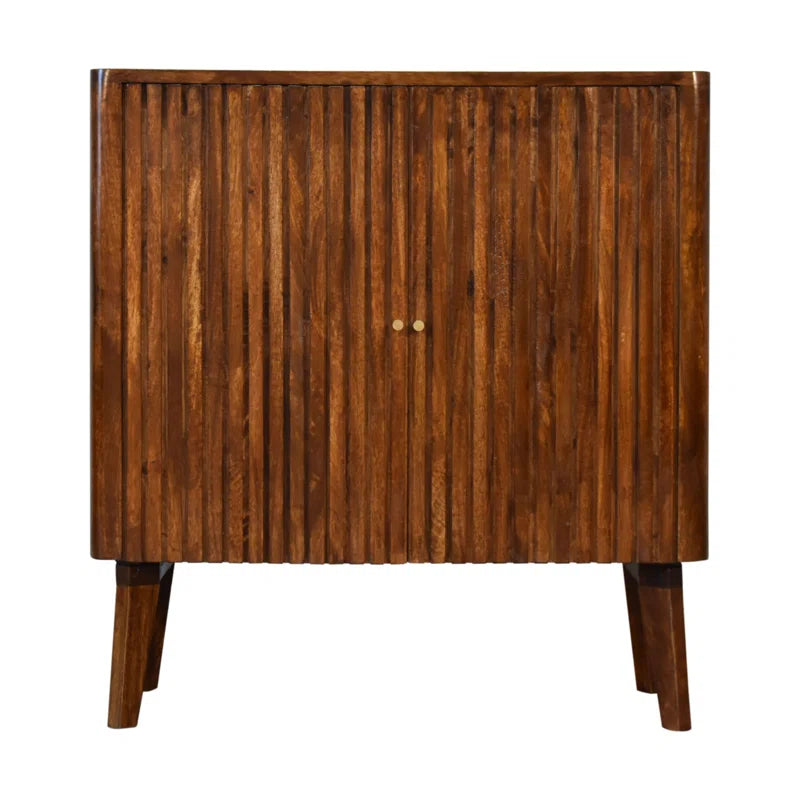 Quinn Solid Wood Rectangle Accent Chest Ouch Cart