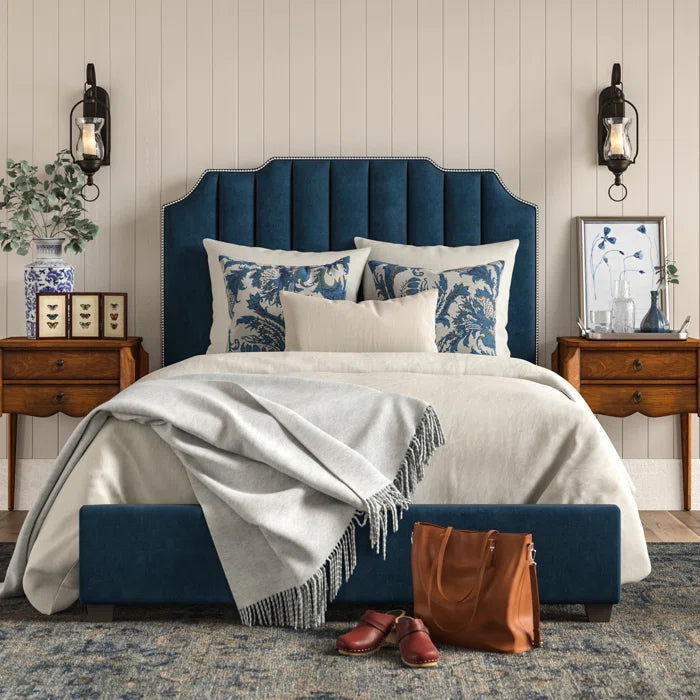 Musgrave Upholstered Platform Bed OUCH CART