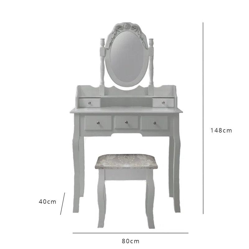 Cora Dressing Table with Mirror - Ouch Cart