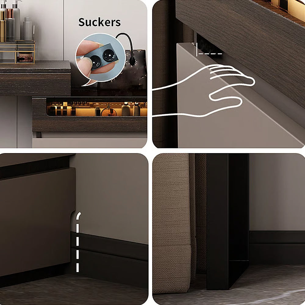 Naithain Dressing Table – Modern Makeup Vanity with Drawers-OUCH CART |Dressing table