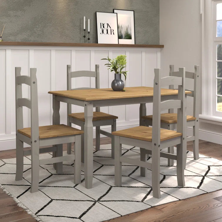 5 - Piece Solid Wood Dining Set