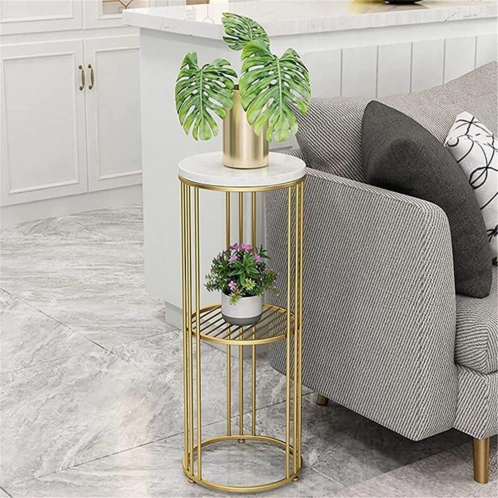 Two - Tier Long Pot Stand . - Ouch Cart