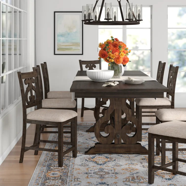 9 - Piece Trestle Dining Set