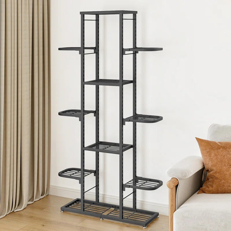 7-Tier Iron Plant Stand – Indoor & Outdoor Use
