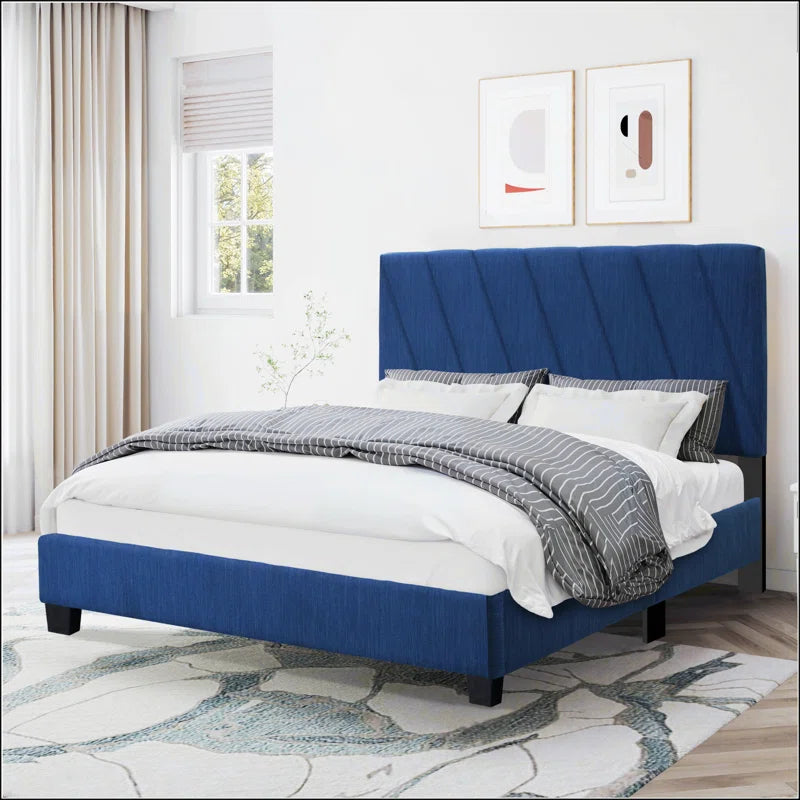 Queen Size Adjustable Upholstered Bed OUCH CART