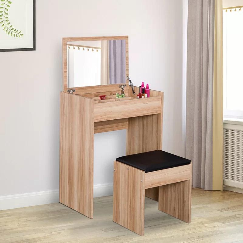 Maja Dressing Table with Mirror - Ouch Cart