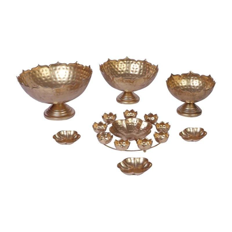 ELEGANT TAJ BOWL URLI SET OF 3. - Ouch Cart