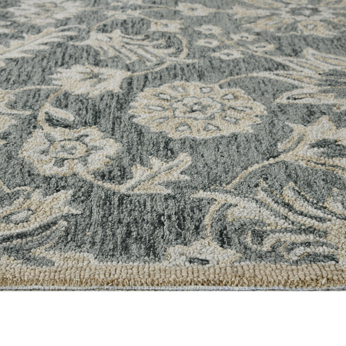 Saraswati Global Rug Luxury Handcrafted Floral Area Rug, 8x10, Premium Wool, Anti-Skid & Anti Slip Cotton Backing Carpet , Ideal for Bedroom, Living Room, and Dining Room, Kids Room, Office. Saraswati Global