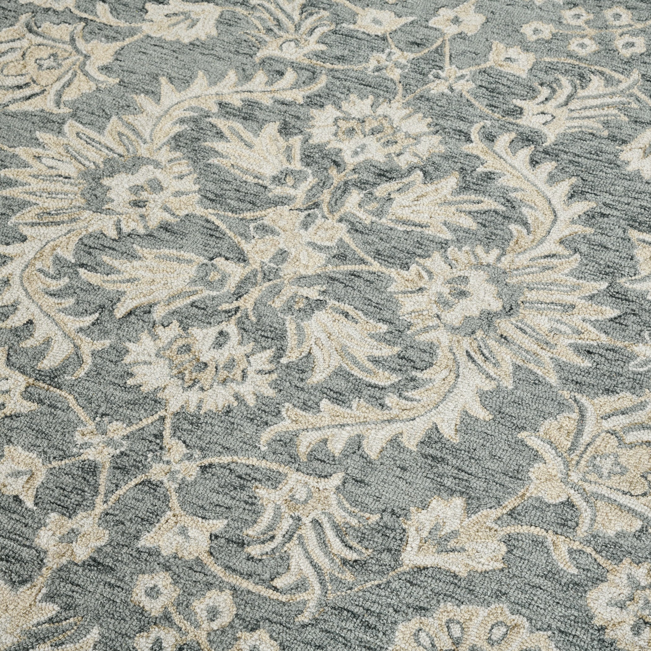 Saraswati Global Rug Luxury Handcrafted Floral  Area Rug, 8x10, Premium  Wool, Anti-Skid & Anti Slip Cotton Backing Carpet , Ideal for Bedroom, Living Room, and Dining Room, Kids Room, Office.