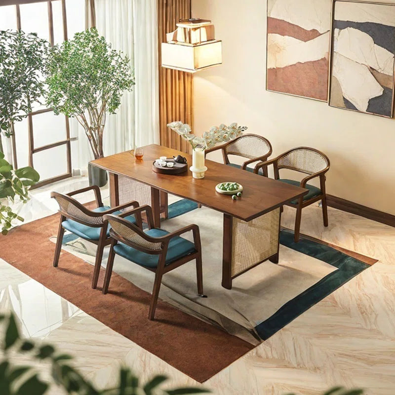 solid wood dining table set