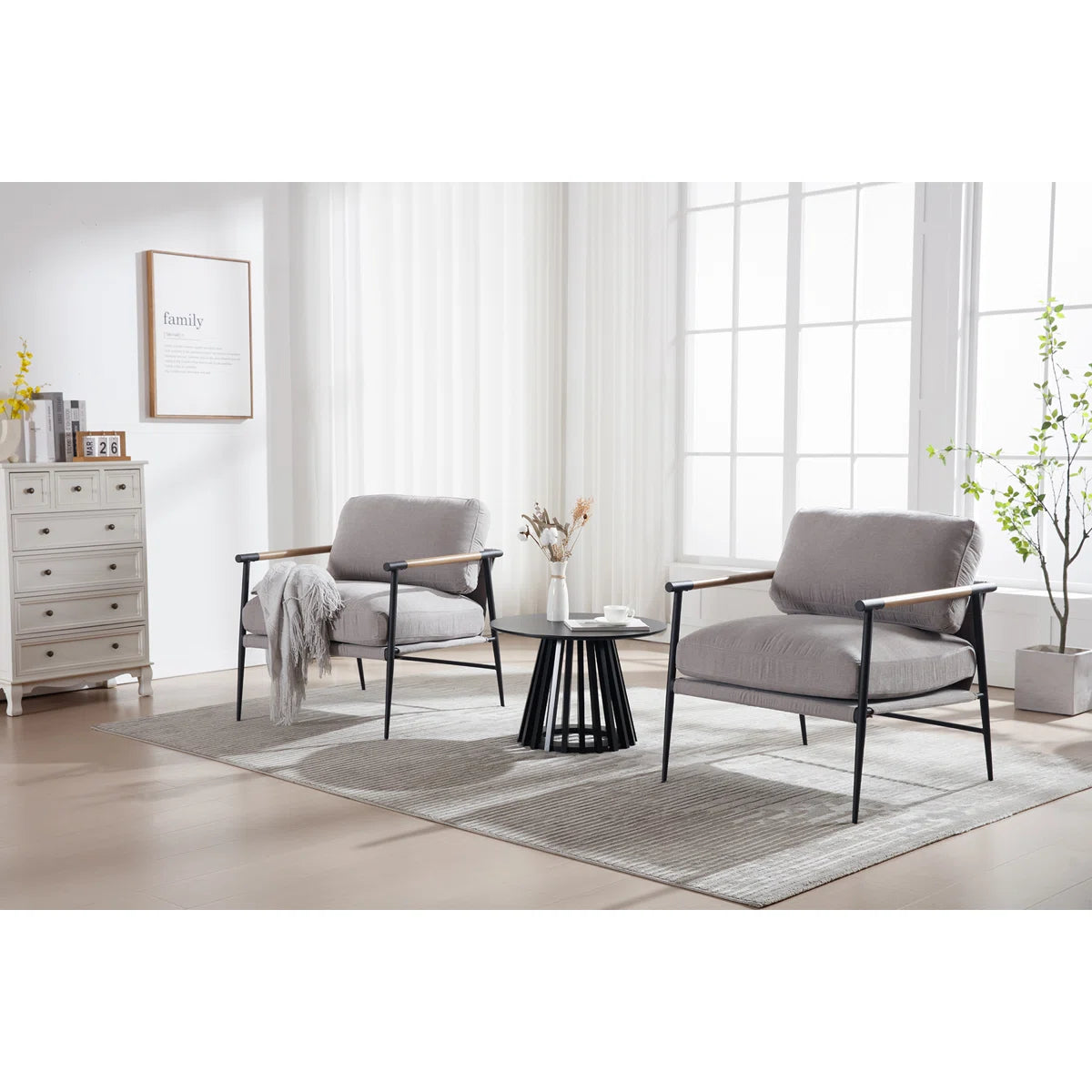 Rilma Solid Wood Base Single Coffee Table, Round Coffee Table for Living Room-OUCH CART | Center  table